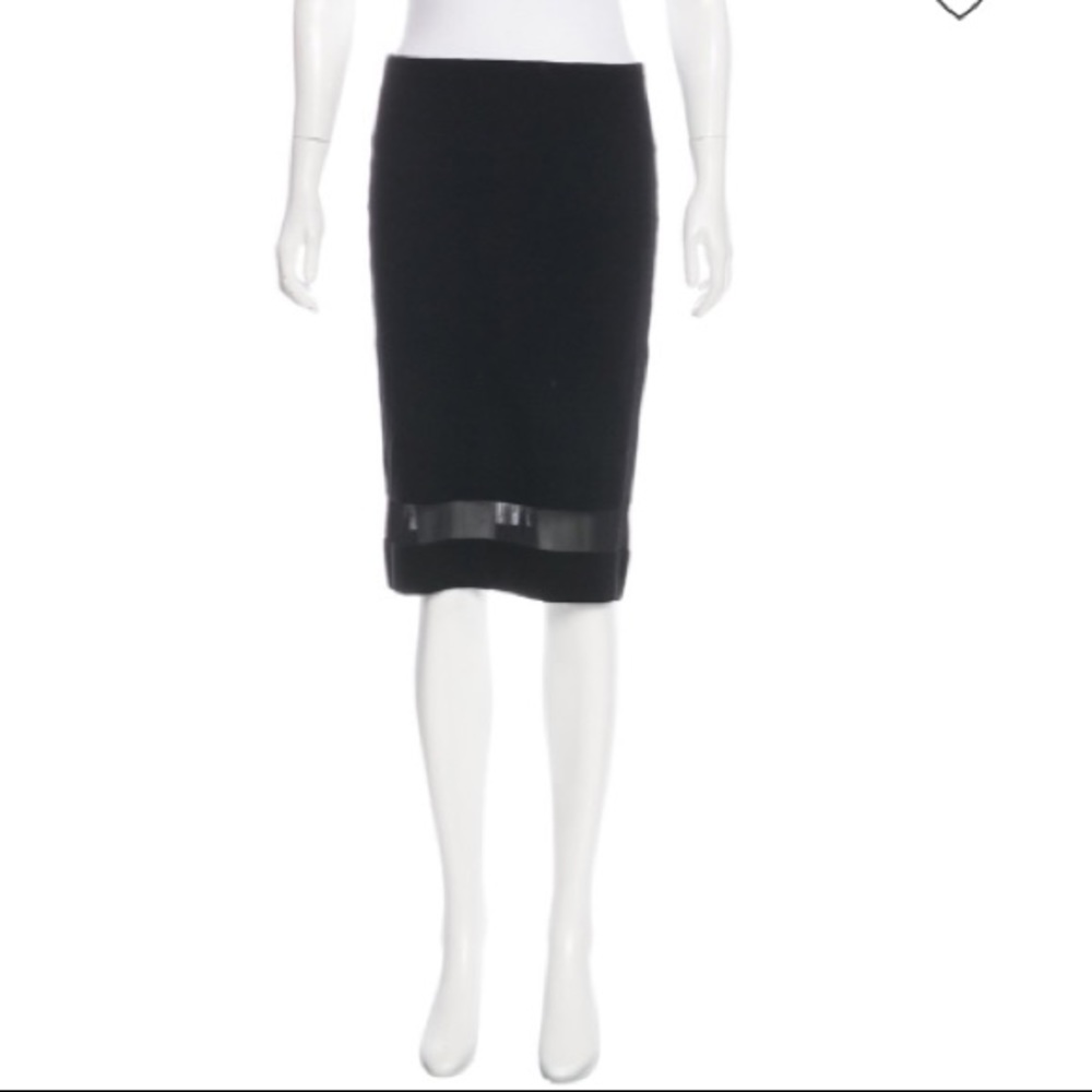 RVN bodycon pencil skirt with mesh panel